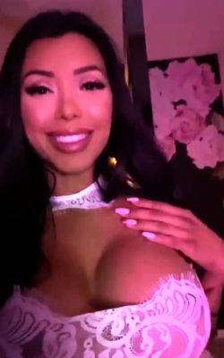 JENNA CHARLETTE???? - White Silk Lingerie Strip OnlyFans - drtuber