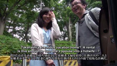 Japanese hotwife swapping first time foursome prank scenario - hotmovs.com - Japan