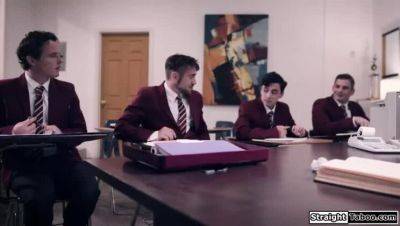 Dante Colle - Dee Williams - Nathan Bronson - Juan El Caballo Loco - MatureTeacherGangbang.com - Woman teacher overwhelmed by 4 pupils - porntry.com