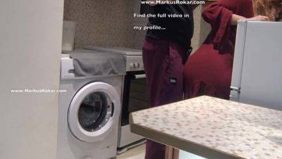 Dumb Maid Trapped in Washing Machine - xxxfiles.com